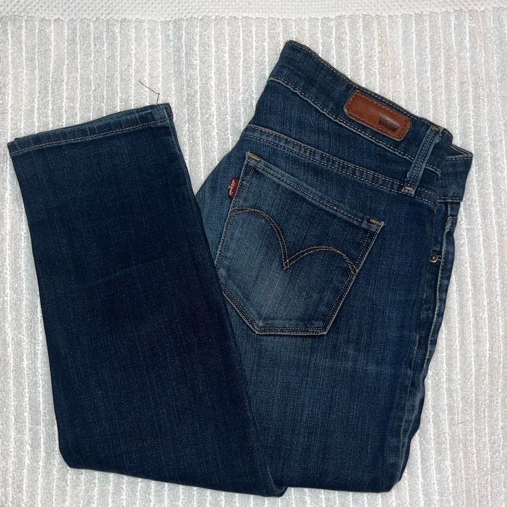 Levi's Demi Curve Women's Size 26 Modern Rise Skinny Blue Jeans - Picture 6 of 9